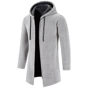 Manteau Long à Capuche - Élégance et Confort pour l’Hiver